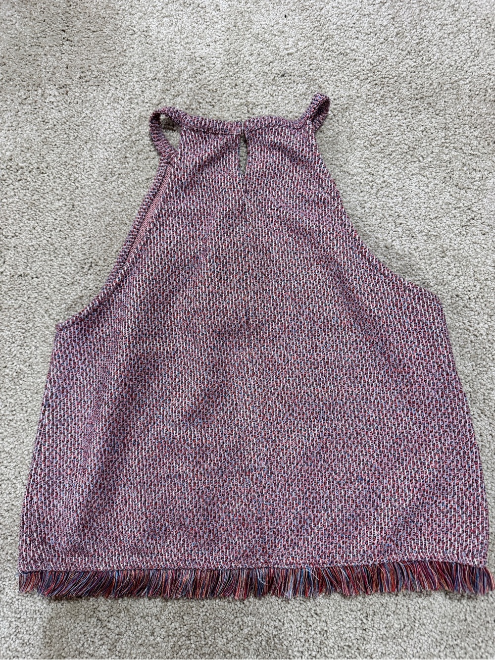 Zara Knit Halter Tank Top - Pink Mix